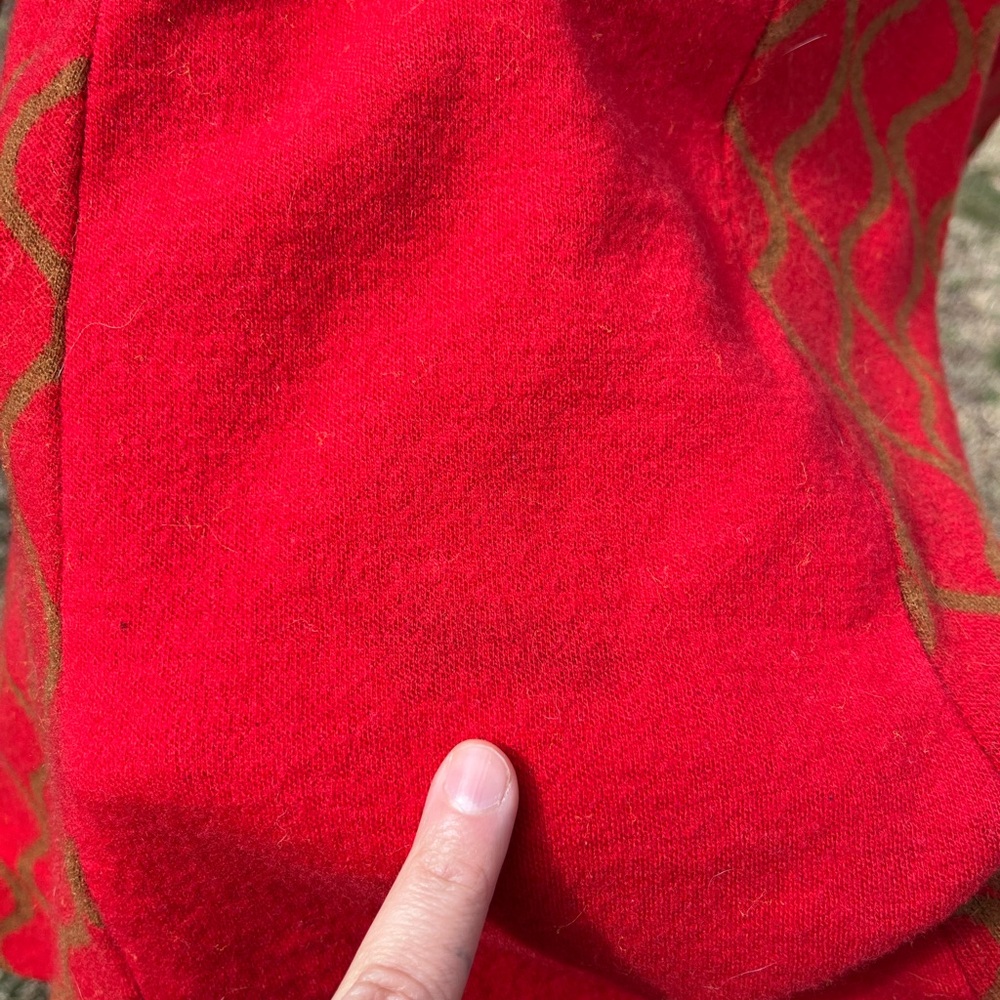 RARE Rudi Genreich for Harmon 1960s red and gold mini dress - Picture 4 of 7